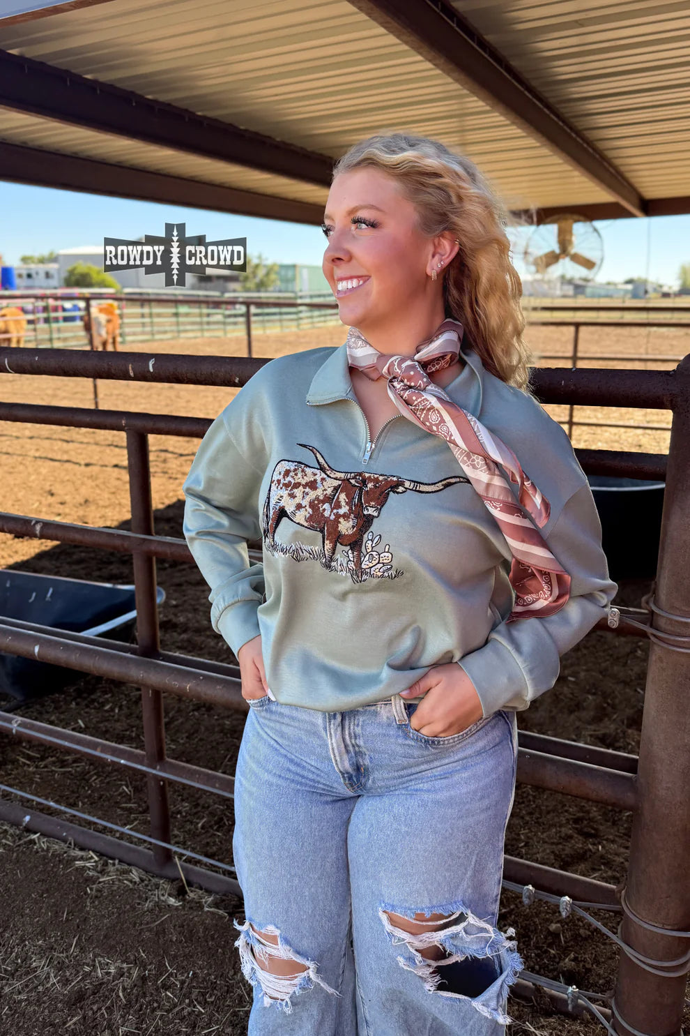 Long Horn Quarter zip